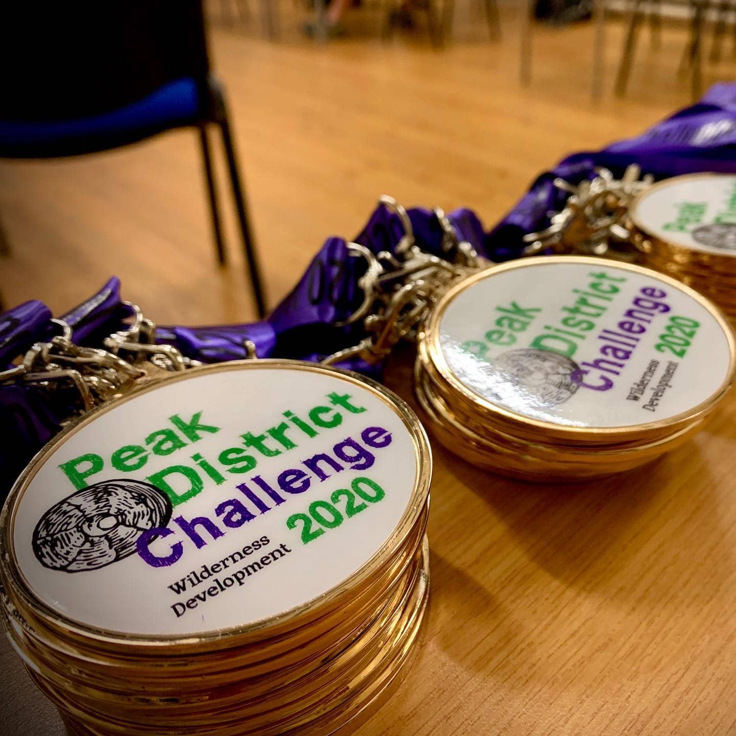 Our first wave of challengers have left and we’re getting everyone’s medals ready for tomorrow 🏅⛰🏅 
