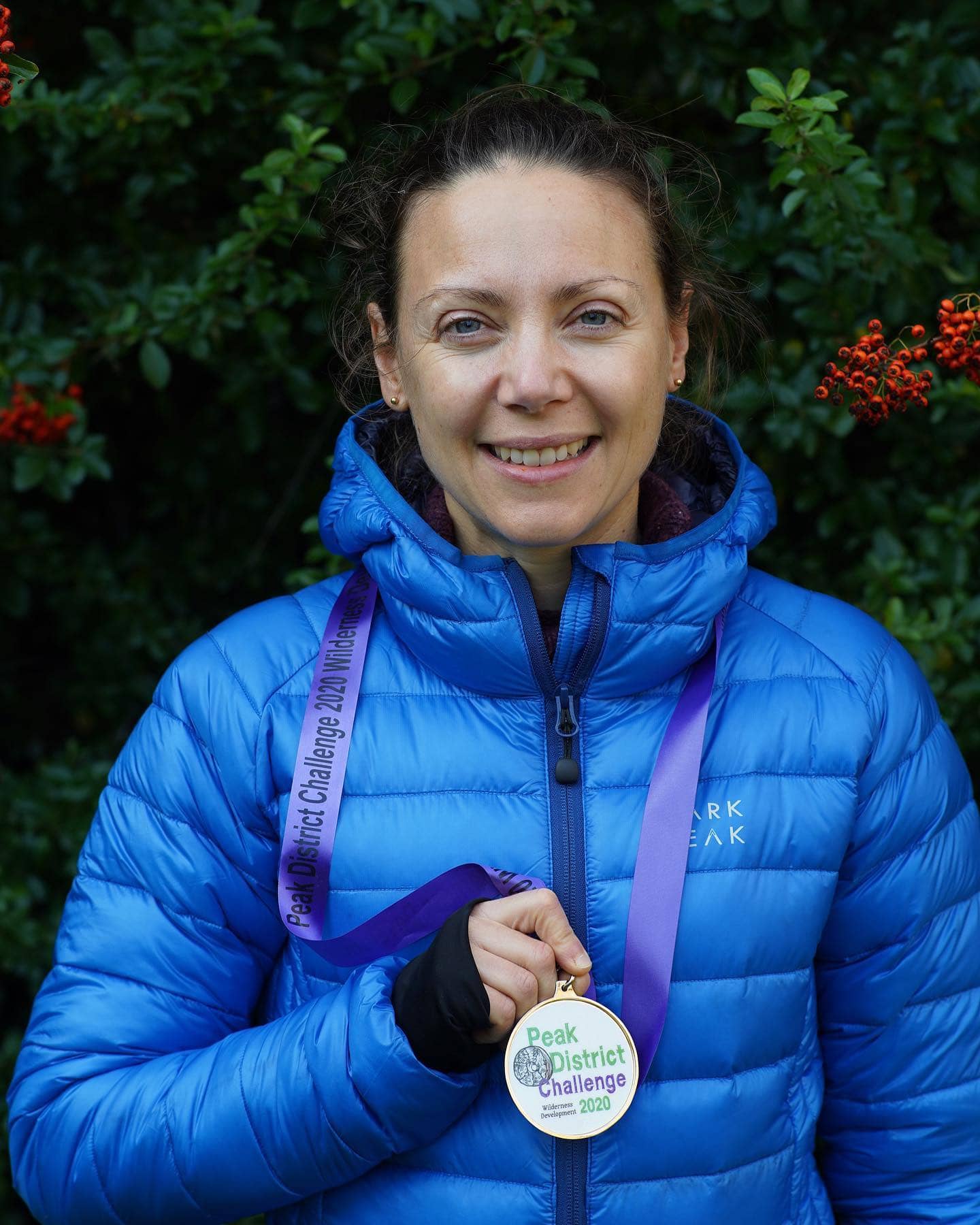 Well done to Emma Jarrett, Bronze 50km prize winner, pictured here with her new @dark.peak nessh ...