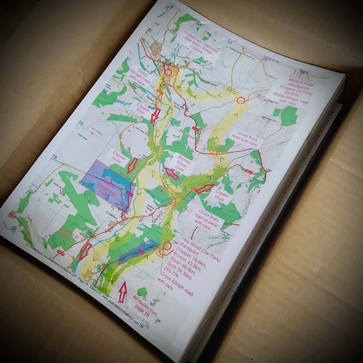 Your route guides have arrived this morning! Just a week to go! 

The guides were delayed arrivin...