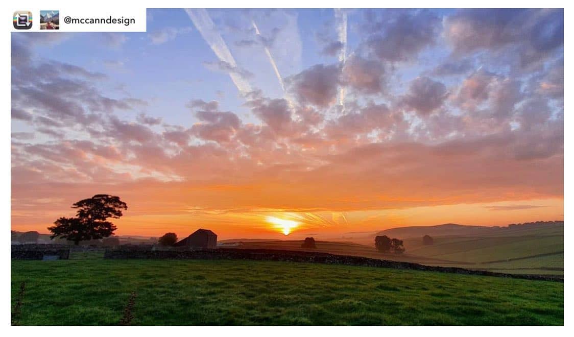Repost from @mccanndesign - lucky enough to catch one of those amazing Peak District sunrises ⛰🥾⛰...