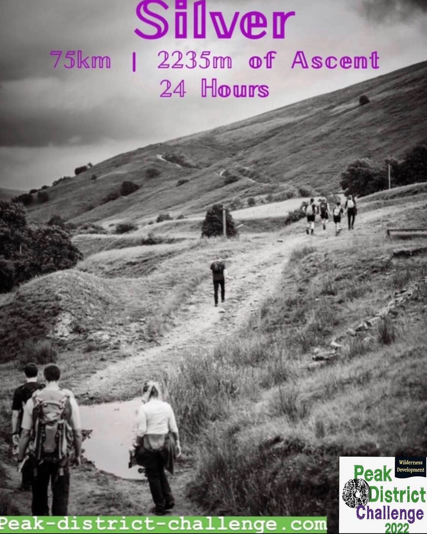 Register now for the Peak-District-Challenge.com 75km Silver Challenge for only £67 in total. 

B...