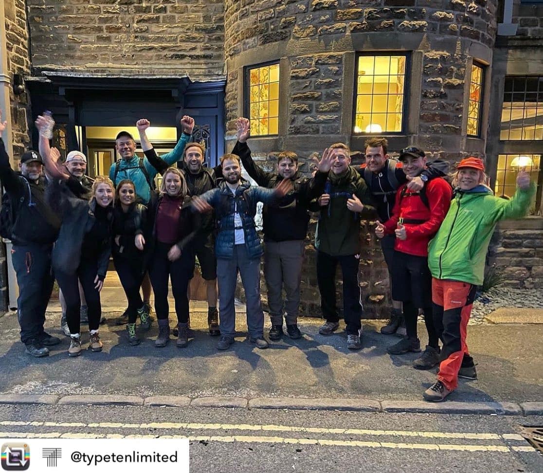 Repost from @typetenlimited following their amazing Peak District Challenge this weekend ⛰🥾⛰

We ...