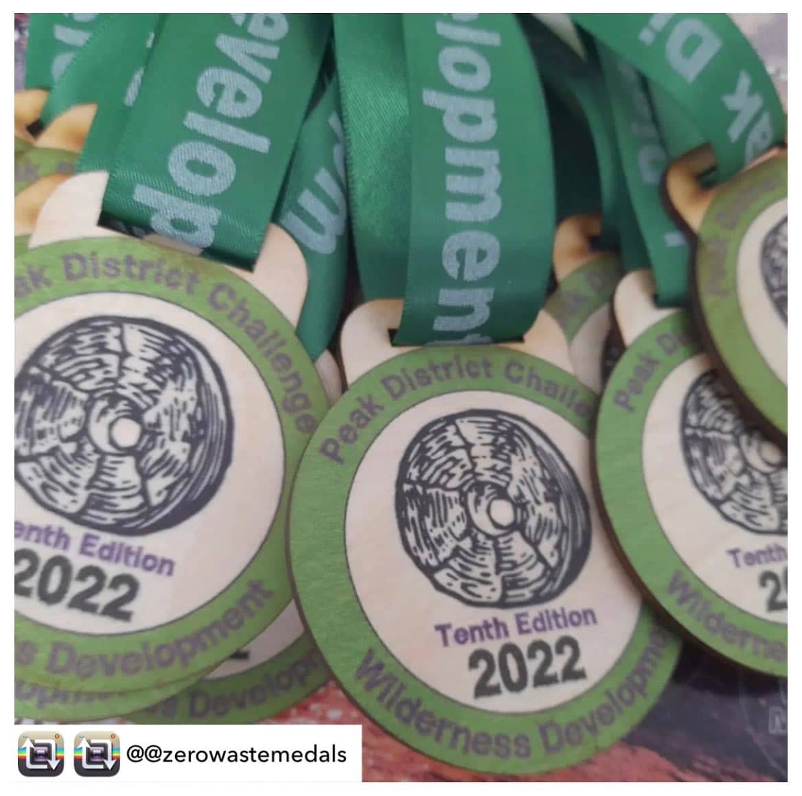 Repost from @zerowastemedals - we’re over the moon with our 2022 medals! They're laser cut and co...