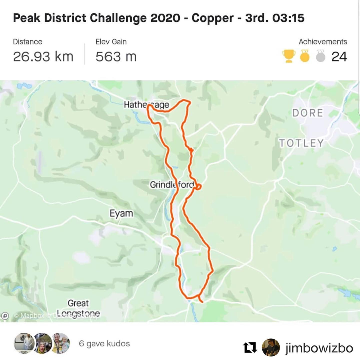 Repost from @jimbowizbo who’s already planning for next years Challenge, great work! ⛰
#peakdistr...