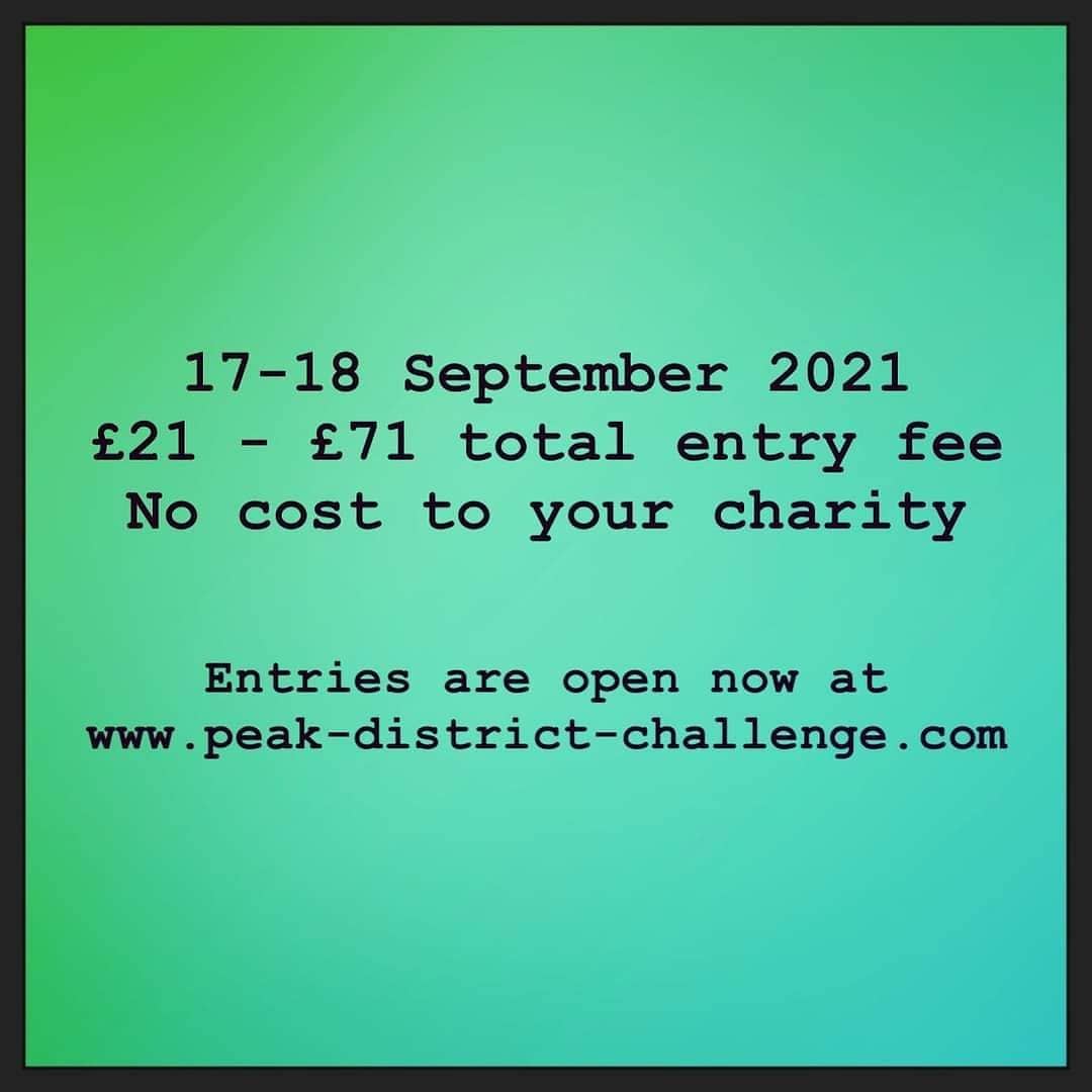 17-18 September 2021 
£21 - £71 total entry fee and no cost to your charity ... what are you wait...